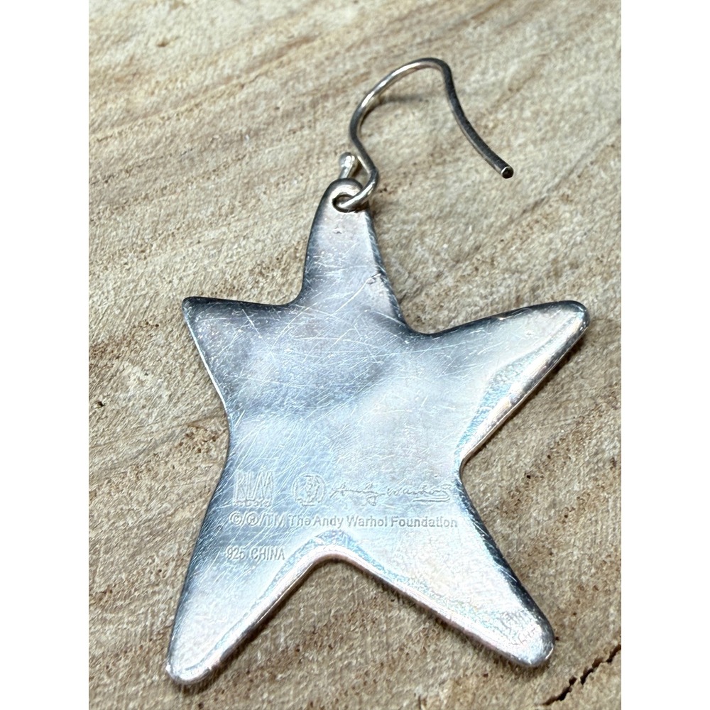 RLM Studio Andy Warhol Sterling Silver Star Single Earring 925 French Wire